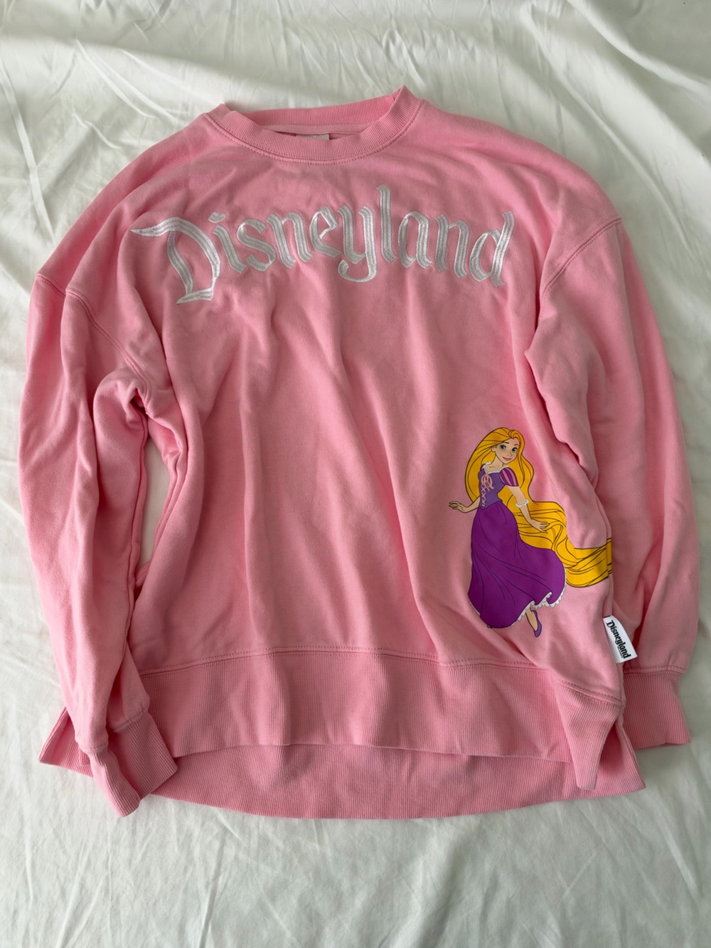 Disney Disneyland Rapunzel Tangled Pink Sweatshirt size small